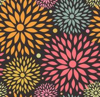 Decorative cute background with flowers