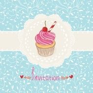 cupcake invitation background N2