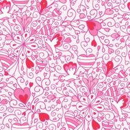 Love flowers seamless pattern background