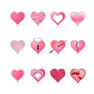 Pink Hearts Icons