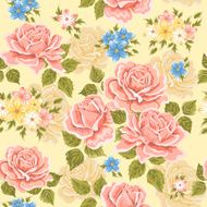 Floral seamless pattern with roses N4