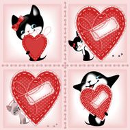 heart and a kittens N2
