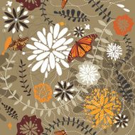 Seamless floral background N339