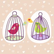 birds in cages