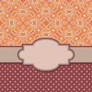 Vintage vector flower frame N185