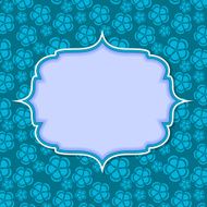 Frame in retro vintage seamless background Vector illustration