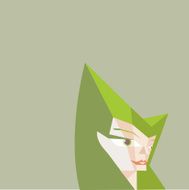 Lady manga (vector)