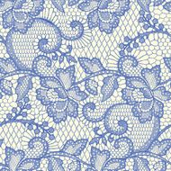 Blue Lace Seamless Pattern