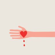 My bleeding heart (vector)