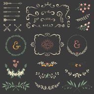 Scroll Floral Set N2