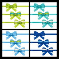 colorful gift bows with ribbons N2