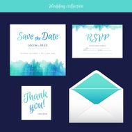 Wedding collection with watercolor N5