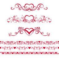 Ornate patterns with hearts