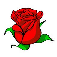 bud of a red rose