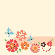 flowers heart design