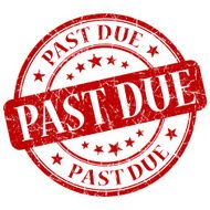 Past Due Red Stamp