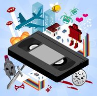 Vhs movie - isometric