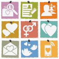 Internet Dating Icons N4
