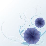 Spring Scroll flowers blooming