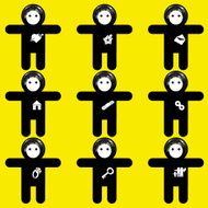 relationships icon set