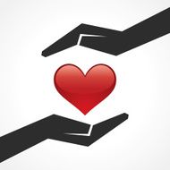 Save heart concept