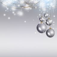 Silver Xmas Background