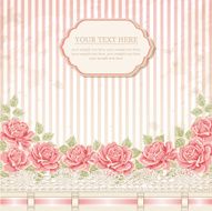 Greeting card Vintage background with lace N3