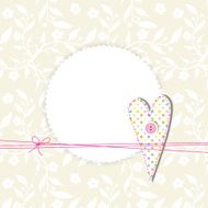 Cute greeting card with copy space