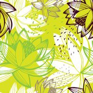 Vector pattern with flowers