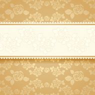 Golden roses with background