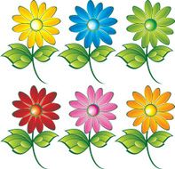 Six Flowers