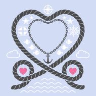 Valentine in marine style N4