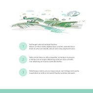Hand drawn landscape of farm in vector N2