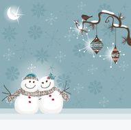 Retro Snowmen