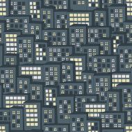 Night city seamless pattern N2