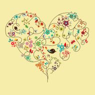Floral heart N83