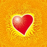 flames heart