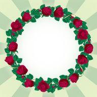 Round rose border