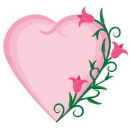heart frame with flowers N2