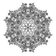 Ornamental round lace N5