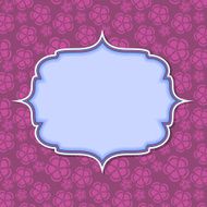 Frame in retro vintage seamless background Vector illustration N2