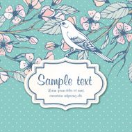 Blossoming Spring Branch Vector illustration N11