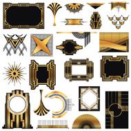 Art Deco Vintage Frames and Design Elements N11
