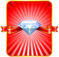 Diamond on background