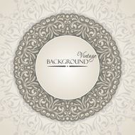 Elegant vintage background with lace ornament N4