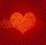 Red Valentine&rsquo;s design