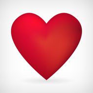 vector heart icon isolated N2