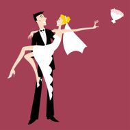 comic wedding invitation