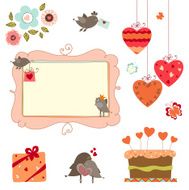 Valentines and Birds set