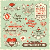 Valentine&#039;s day label set N4